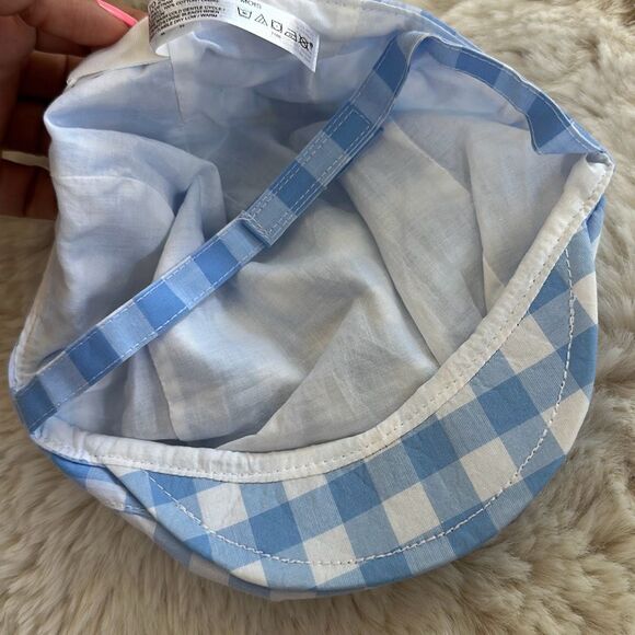 Janie & Jack Baby Gingham Newsboy Cap in Blue Size 18-24 Months - Picture 4 of 4